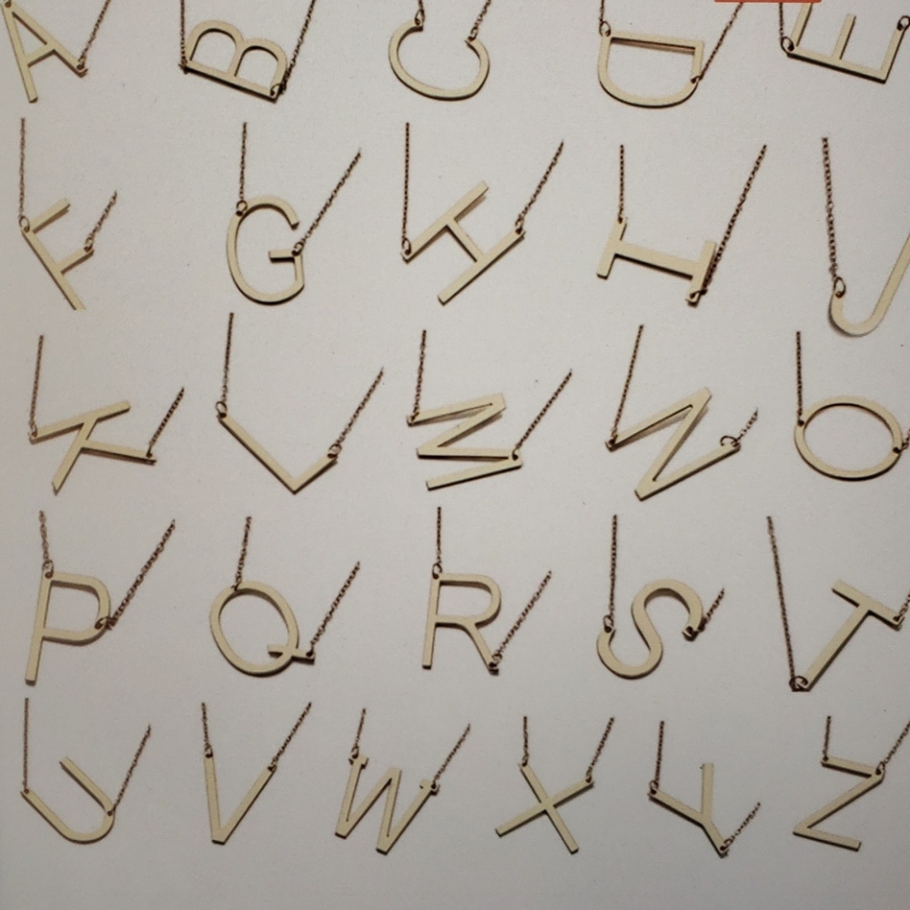 SOLD🎯3/$18🎯 Gold A Initial Necklaces - Picture 4 of 5